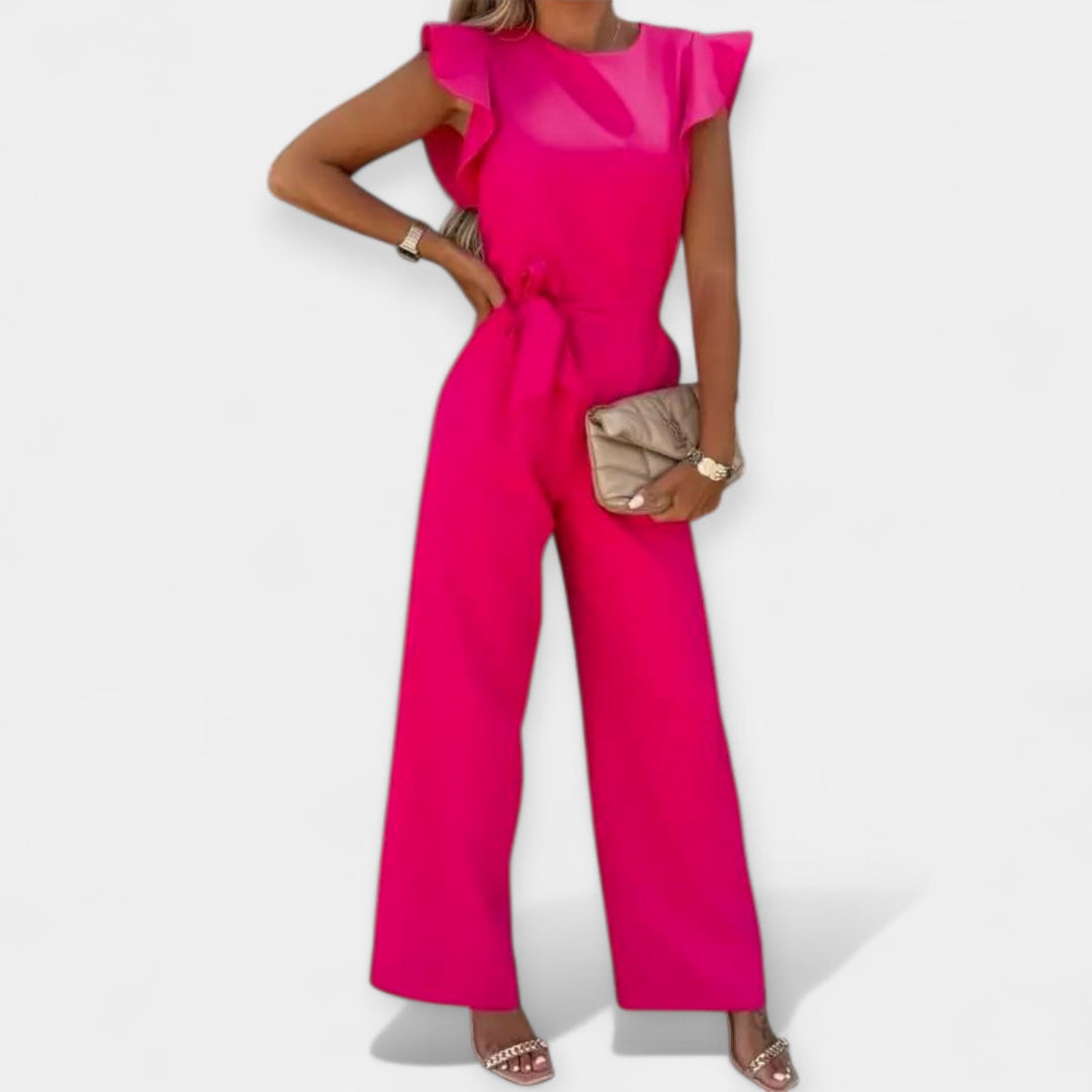 Jumpsuit for dame med sommerfuglermer