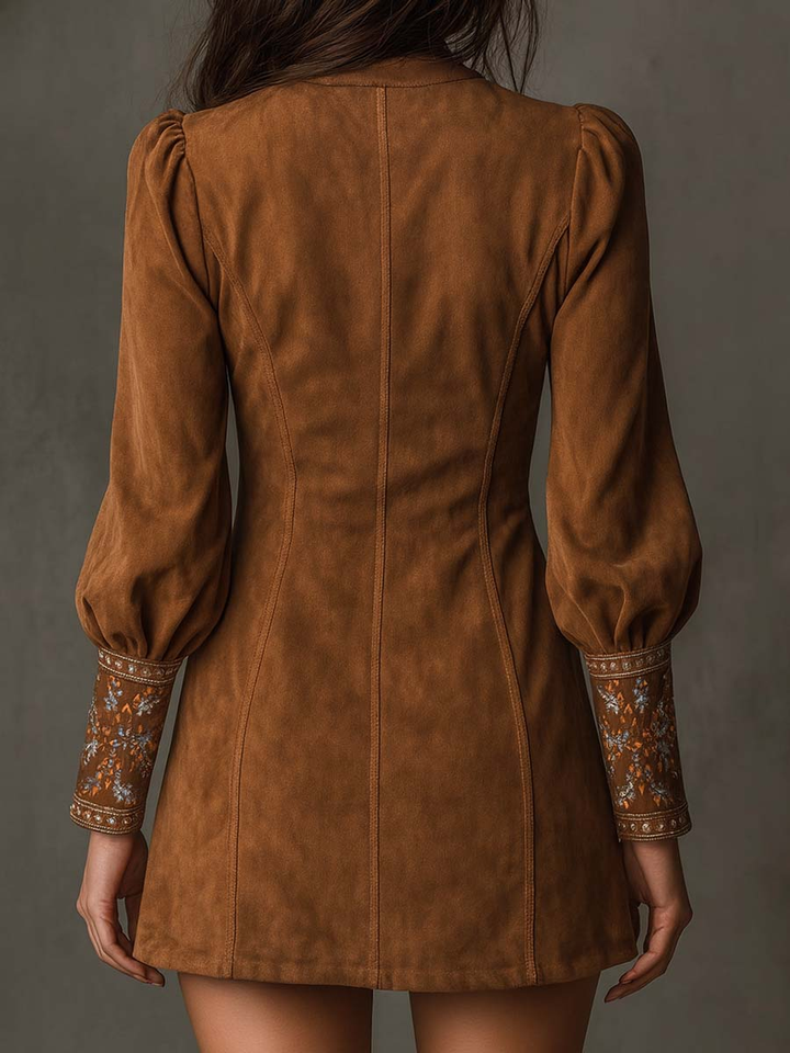 Emilienne | Mini – Kåpe Vintage i Suédine Bordada