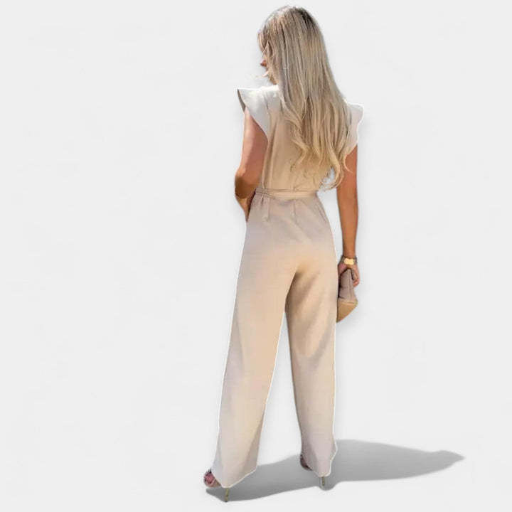 Jumpsuit for dame med sommerfuglermer
