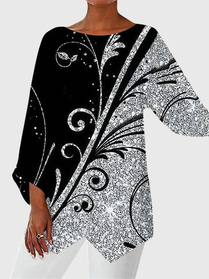 Alayah – Elegant Crew Neck Top