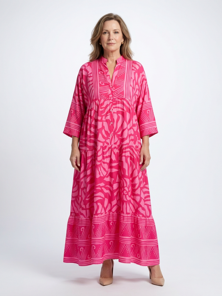 Amandine | Kjole Midi med Knapper