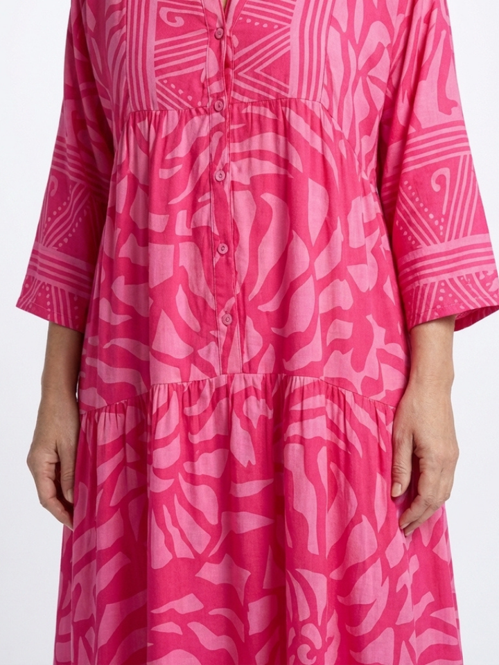 Amandine | Kjole Midi med Knapper